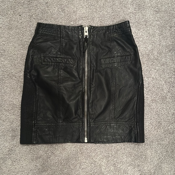 All saints leather mini skirt - Picture 2 of 4